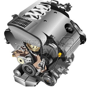 Detailed gasoline engine clipart. Commercial use image # 172272