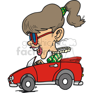 cartoon teenage driver clipart. Commercial use image # 172830