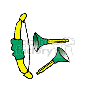 TOYBOW&ARROW01 clipart. Commercial use image # 173275