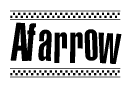 Afarrow Nametag clipart. Commercial use image # 269526
