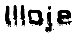 The image contains the word Illoje in a stylized font with a static looking effect at the bottom of the words