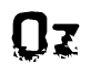 The image contains the word Oz in a stylized font with a static looking effect at the bottom of the words