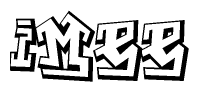 The clipart image features a stylized text in a graffiti font that reads Imee.