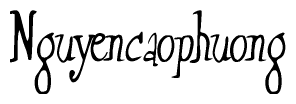 The image is a stylized text or script that reads 'Nguyencaophuong' in a cursive or calligraphic font.