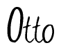 The image is of the word Otto stylized in a cursive script.