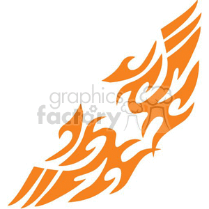 0043 symmetric flames clipart. Commercial use image # 368587