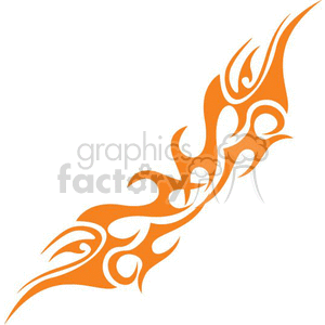 0069 symmetric flames clipart. Royalty-free image # 368605