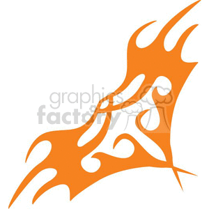 0044 symmetric flames clipart. Commercial use image # 368635