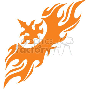 0011 symmetric flames clipart. Royalty-free image # 368653