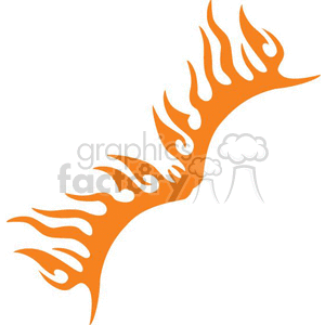 flames fire silhouette vinyl symmetrical tattoo art design