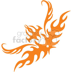 0032 symmetric flames clipart. Royalty-free image # 368675