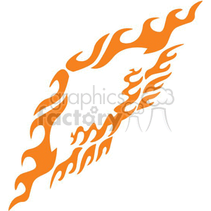 0009 symmetric flames clipart. Commercial use image # 368681