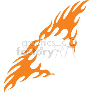 0039 symmetric flames clipart. Commercial use image # 368739