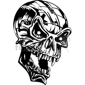 skull bone head skeleton tattoo art vinyl+ready evil black+white human+skull skulls