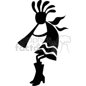 kokopelli vector clipart. Commercial use image # 369942