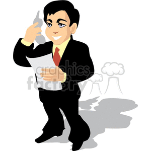 cartoon lawyer clipart. Royalty-free image # 370521