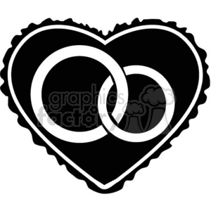 heart with rings clipart. Royalty-free image # 370716