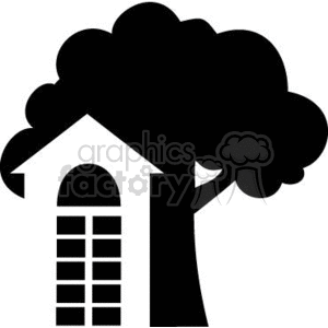real+estate realtor building buildings black+white vinyl+ready house home tree trees hotel logo design