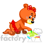 Teddy bear coloring pictures. animation. Royalty-free animation # 371123