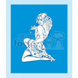 girl modeling clipart. Commercial use image # 371617