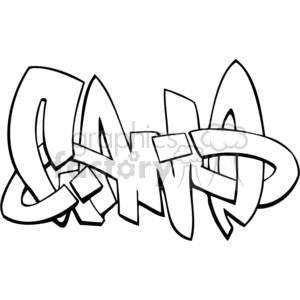 graffiti 016b111606 clipart. Commercial use image # 372381