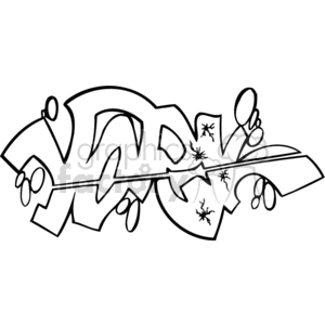 graffiti 056b111606 clipart. Commercial use image # 372411