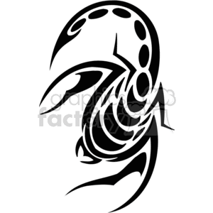 zodiak vector vinyl-ready vinyl ready cutter black+white clip+art clipart images graphics tattoo tattoos art tribal scorpion scorpio scorpions horoscope astrology