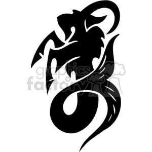 zodiak vector vinyl-ready vinyl ready cutter black white clip art clipart images graphics car vehicle tattoo tattoos art tribal capricorn sea-goat horoscope astrology design designs
