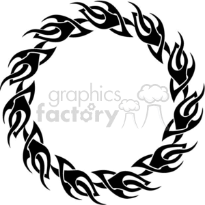 flame flames graphics images viyl-ready vinyl vector cutter signage art tattoo tattoos round circle circles fire vehicle black white clipart clip art eps