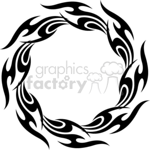 round flames 086 clipart. Royalty-free image # 372775