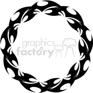 Round flame design clipart. Commercial use image # 372780