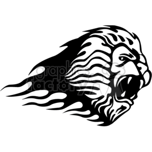 animal animals flame flames flaming fire vinyl-ready vinyl ready hot blazing blazin vector eps gif jpg png cutter signage black white lion lions