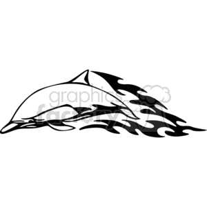animal animals flame flames flaming fire vinyl-ready vinyl ready hot blazing blazin vector eps gif jpg png cutter signage black white dolphin dolphins