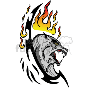 predator predators animal animals wild vector signage vinyl-ready vinyl ready cutter color dog dogs wolf wolfs fire fires flaming flames flame tattoo tattoos design designs