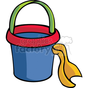 Toy bucket and shovel clipart. Royalty-free image # 159148