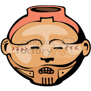 indian indians native americans western navajo head face pottery vase vector eps jpg png clipart people gif