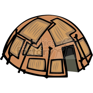 Indian hut clipart. Commercial use image # 374247