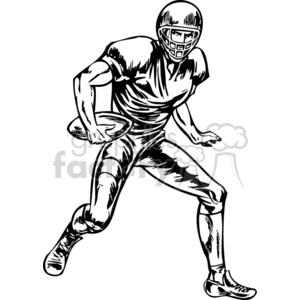 Quarterback dodging tackles clipart. Commercial use image # 374623