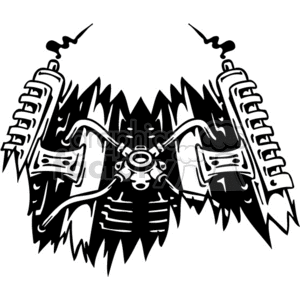 4x4 engine graphic clipart.