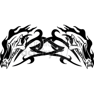 vector vinyl-ready graphic decal decals tattoo tattoos white design skull skulls black
