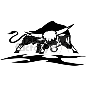 Wild bull clipart. Royalty-free image # 375423