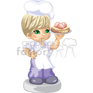 Little chef boy clipart. Royalty-free image # 376128