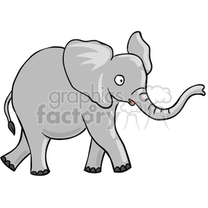 Cartoon Elephant clipart. Royalty-free image # 377042