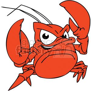 clipart - fighting crab.