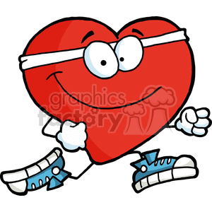 Jogging heart clipart. Royalty-free image # 377529