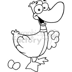 Goose a Laying clipart.