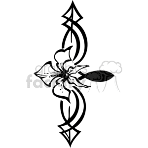 design elements swirl swirls flower flowers floral black white Vignettes Vignette vinyl-ready