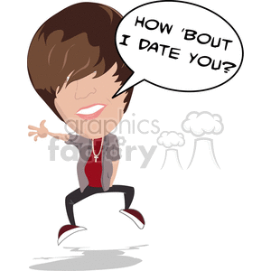 cartoon Justin Bieber dancing clipart #381897 at Graphics Factory.