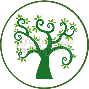 tree outline clipart. Royalty-free image # 382081