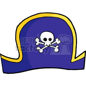 purple pirate hat clipart.